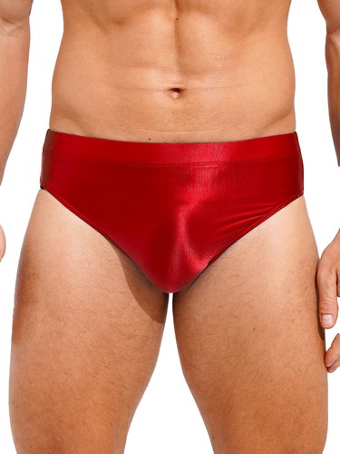 Calzoncillos boxer de cintura alta brillantes para hombre ropa interior trajes de baño parte inferior corta - Imagen 66 de 108