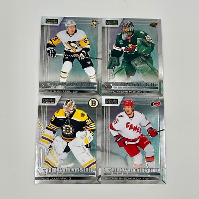 2023-24 O-Pee-Chee Platinum Showmanship LOT of 4 Fleury Guentzel Svechnikov