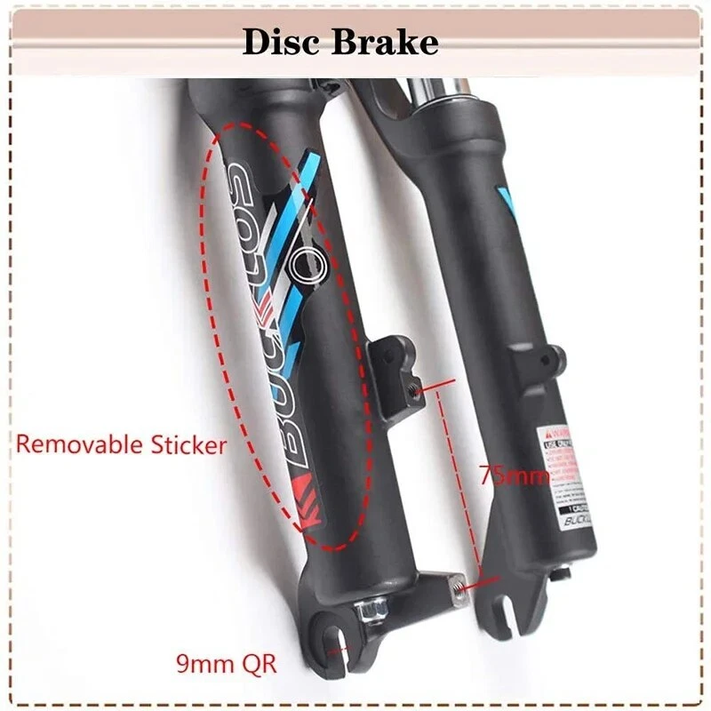 20 Inch BMX Folding Bike Front Suspension Oil Spring Fork Disc Brake Travel 50mm - Image 4 of 4