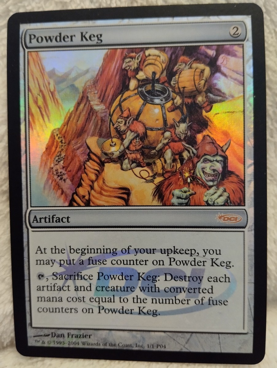 Magic The Gathering POWDER KEG FOIL Player Rewards Promo 2004
