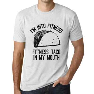ULTRABASIC Homme Tee-Shirt Je Suis Dans Le Fitness Fit'Ness Taco Dans Ma Bouche