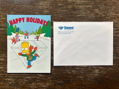 THE SIMPSONS BONGO COMICS GROUP HAPPY HOLIDAYS DIAMOND PROMO CARDS Matt Groening