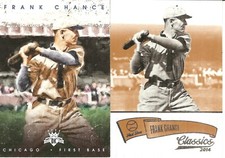 2 DIFFERENT FRANK CHANCE BASEBALL CARD LOT  251