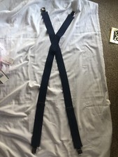 Walking Boss Men s Blue Suspenders 2 Wide Stretch Clip Adjustable One Size