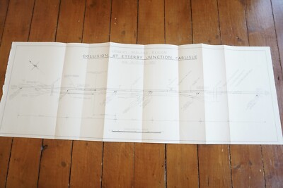 1952 Etterby Junction Carlisle Region Eisenbahn Gleiskarte Diagramm