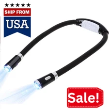 Hands-Free Neck Reading Light: 4 LED,3 Modes Perfect for Bookworms Crafts & More