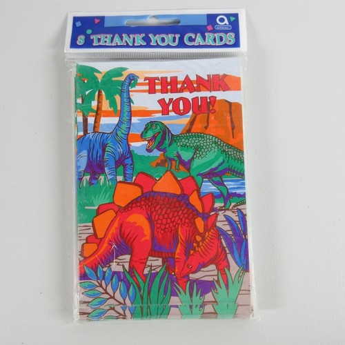 8 invitaciones o notas de agradecimiento vintage de dinosaurio tú eliges envío plano $3.99 - Imagen 6 de 9
