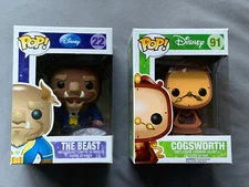 DISNEY BEAUTY AND THE BEAST FUNKO POP: COGSWORTH, BEAST