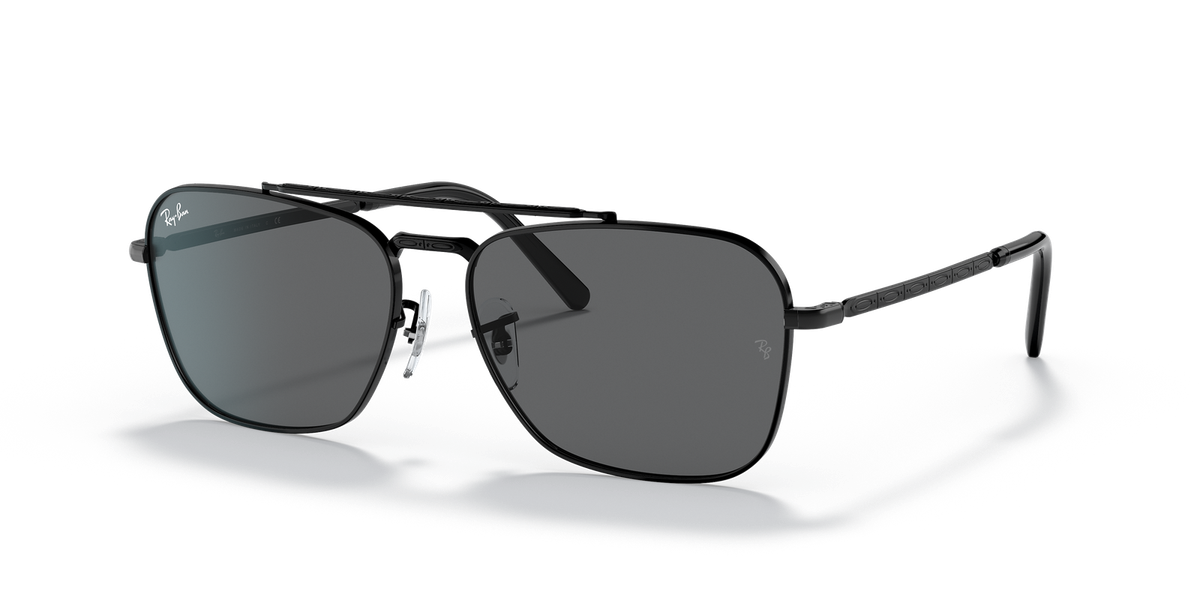 re-1246) RayBan CARAVAN サングラス USA ボシュロム製 Ray-Ban New Caravan Polished Black/Dark Grey 58mm Sunglasses