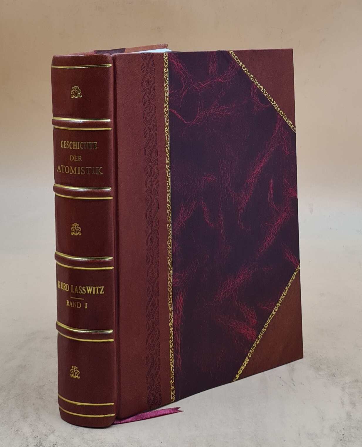 Leather Bound History of Atomism From Middle Ages to Newton Vol 1