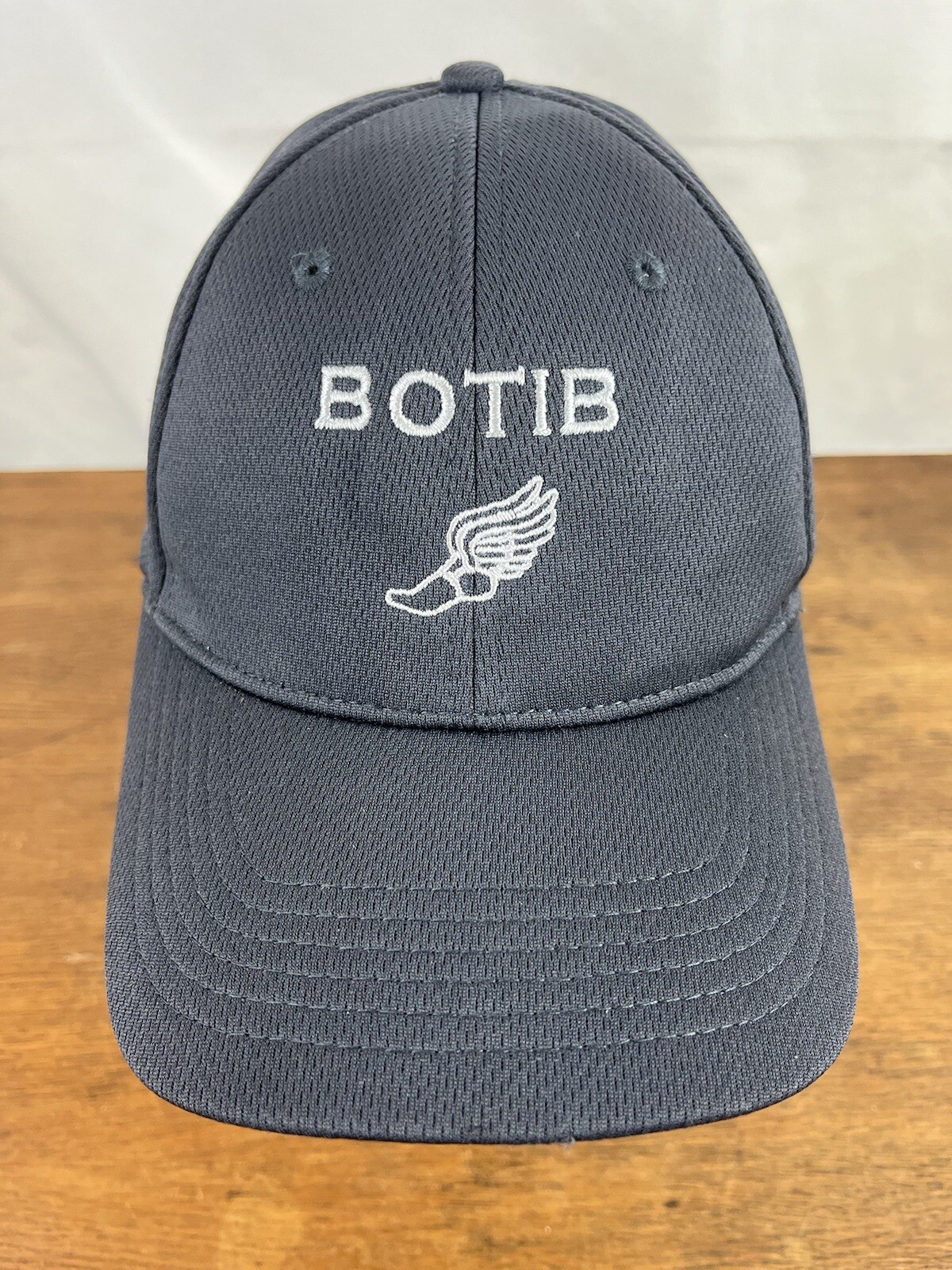BOTIB Gray Polyester Strapback Baseball Cap Hat - image 1