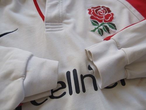 Maillot Rugby Angleterre Nike England BtCellnet Vintage coton Shirt vintage - L - Picture 8 of 11
