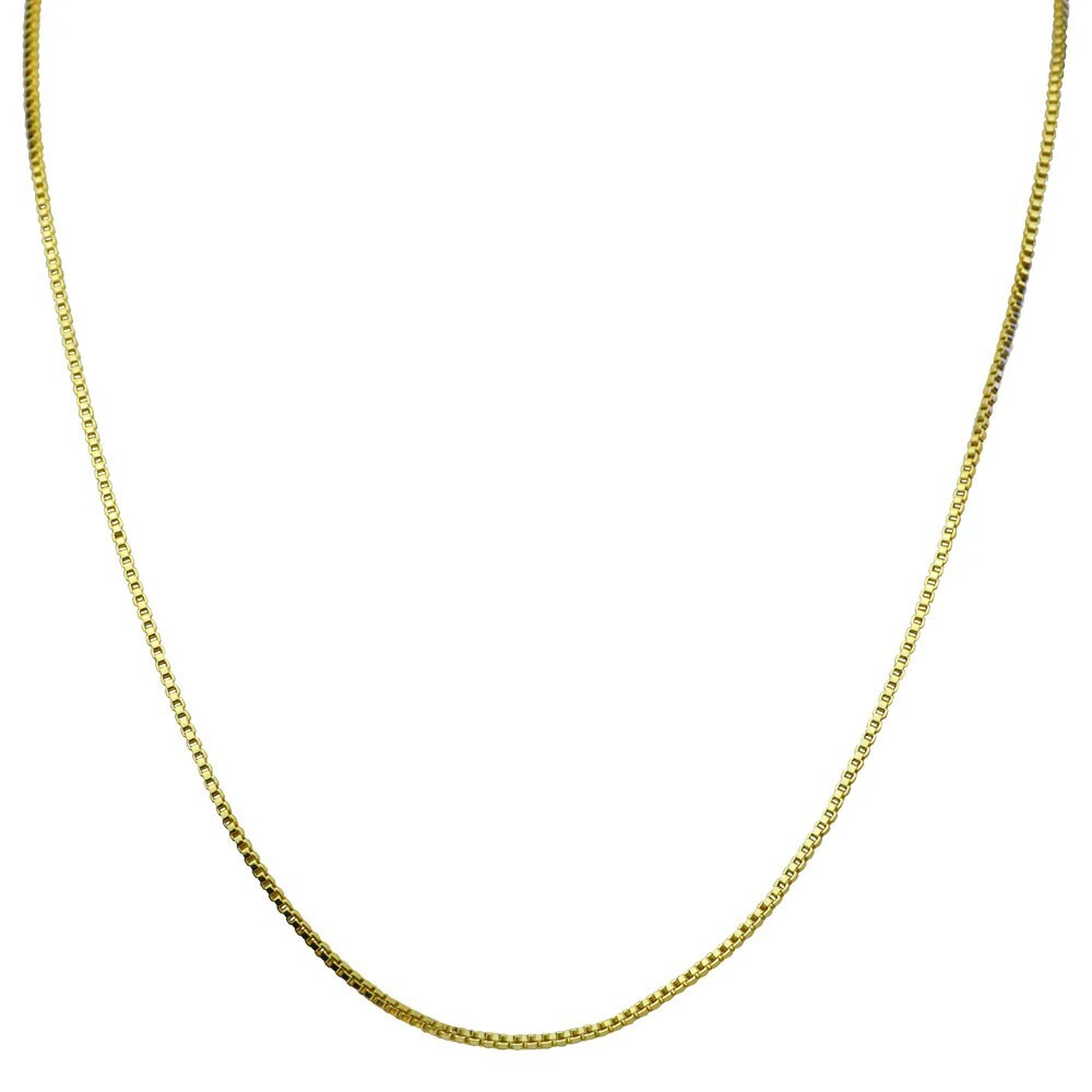 Kirks Folly 20-inch Goldtone Shimmer Box Chain Slide Necklace