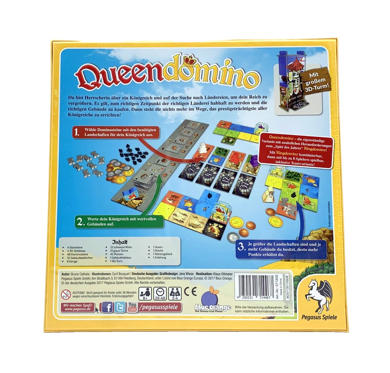 Thumbnail - Queen Domino Spiel Brettspiel Pegasus Spiele Neu In Folie