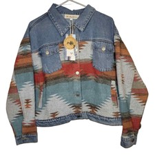 Nwt Montana Clothing Company Size Large Denim Jacket