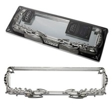 Universal 270mm Interior Clip-on Wide Angle View Flat Rear View Mirror Chrome