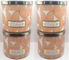 BATH AND BODY WORKS SALTED OCEAN AIR 3-WICK SCENTED CANDLE 14.5 OZ (SET OF 4)