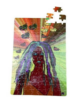 Schmetterling und Baby Design Glanz Puzzle 120 Teile A4