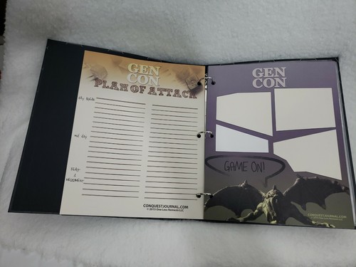 Gen Con Gaming Is Coming Con Adventure Journal Con Quest Binder RPG scrapbook - Picture 9 of 12
