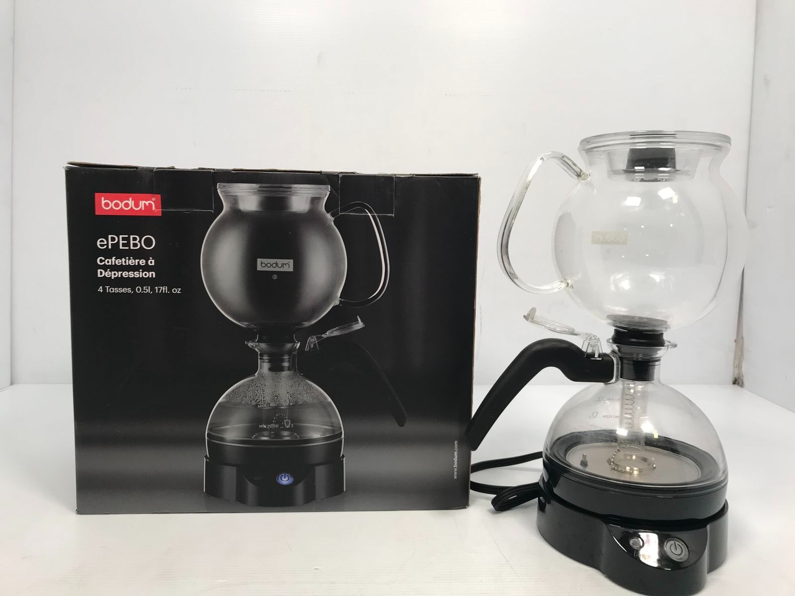 Bodum EPEBO 11822 Siphon Vacuum Brewer Glass Coffee Maker With Box eBay