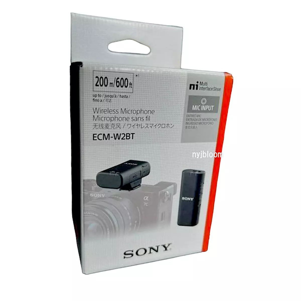 Sony ECM-W2BT Camera-Mount Digital Bluetooth Wireless Microphone System for  Sony Cameras