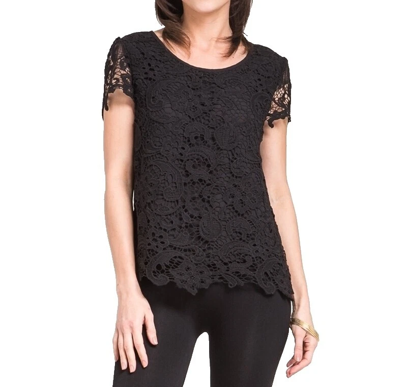 Crochet Short Sleeve Tops for Women