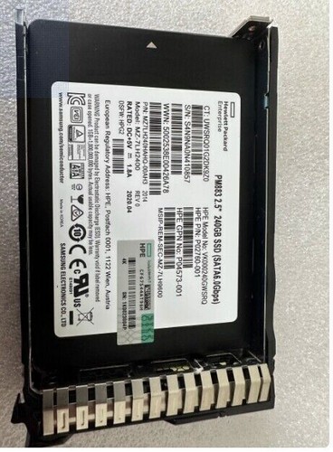 HPE 240GB P19935-B21 P21080-001 Read Intensive SATA 2.5" SFF SSD Storage Drive - Afbeelding 2 van 4