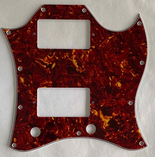 For Fit US Gibson SG Standard Style Full Face Guitar Pickguard,4Ply Red Tortoise