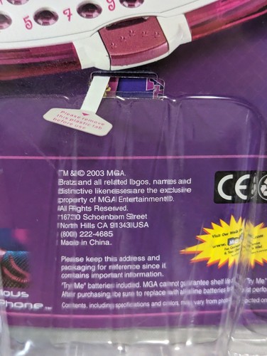 2003 MGA Bratz Dolls Electric Funk Far Out Fashion Calculator and Mirror Sealed - Picture 8 of 8