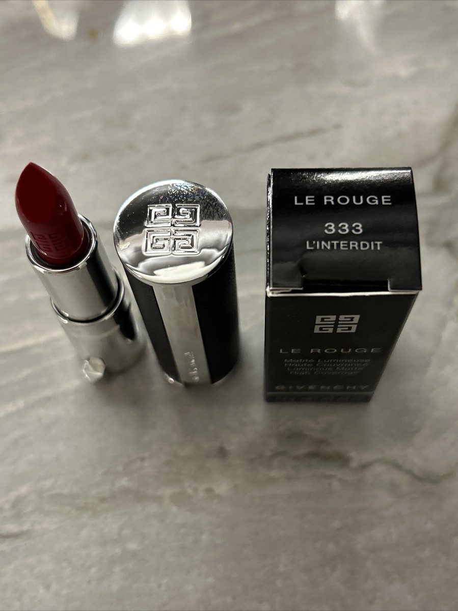 Givenchy Le Rouge Luminous Matte Red 333 L'Interdit Lipstick 1.5g