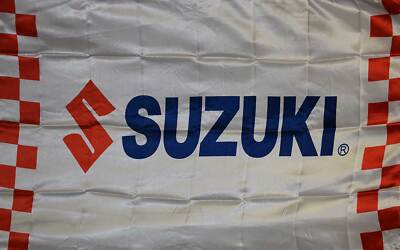 SUZUKI MOTORS RACING 3' X 5' POLY FLAG