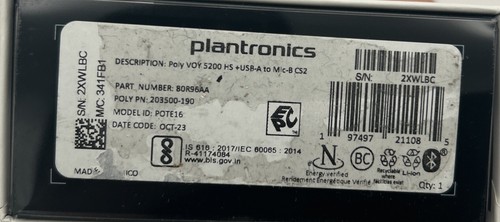 Plantronics - Voyager 5200 (Poly) - Bluetooth Over-the-Ear (Monaural) - Picture 6 of 6