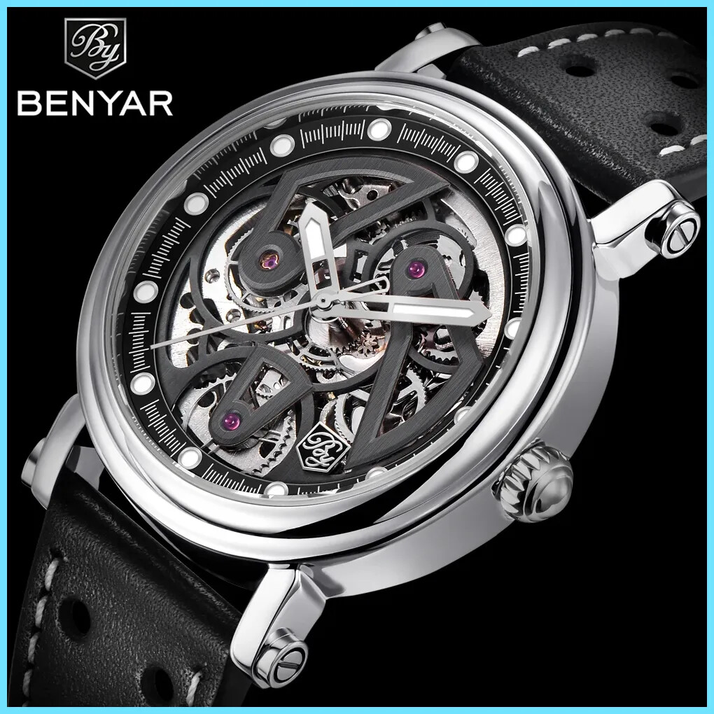 BENYAR 2025 New Men's Watch Top Brand Luxury Mechanical Men's