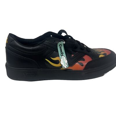 Vans Lowland CC Men's 7.5 Women's 9 Lenticular Black Flame New Red Orange