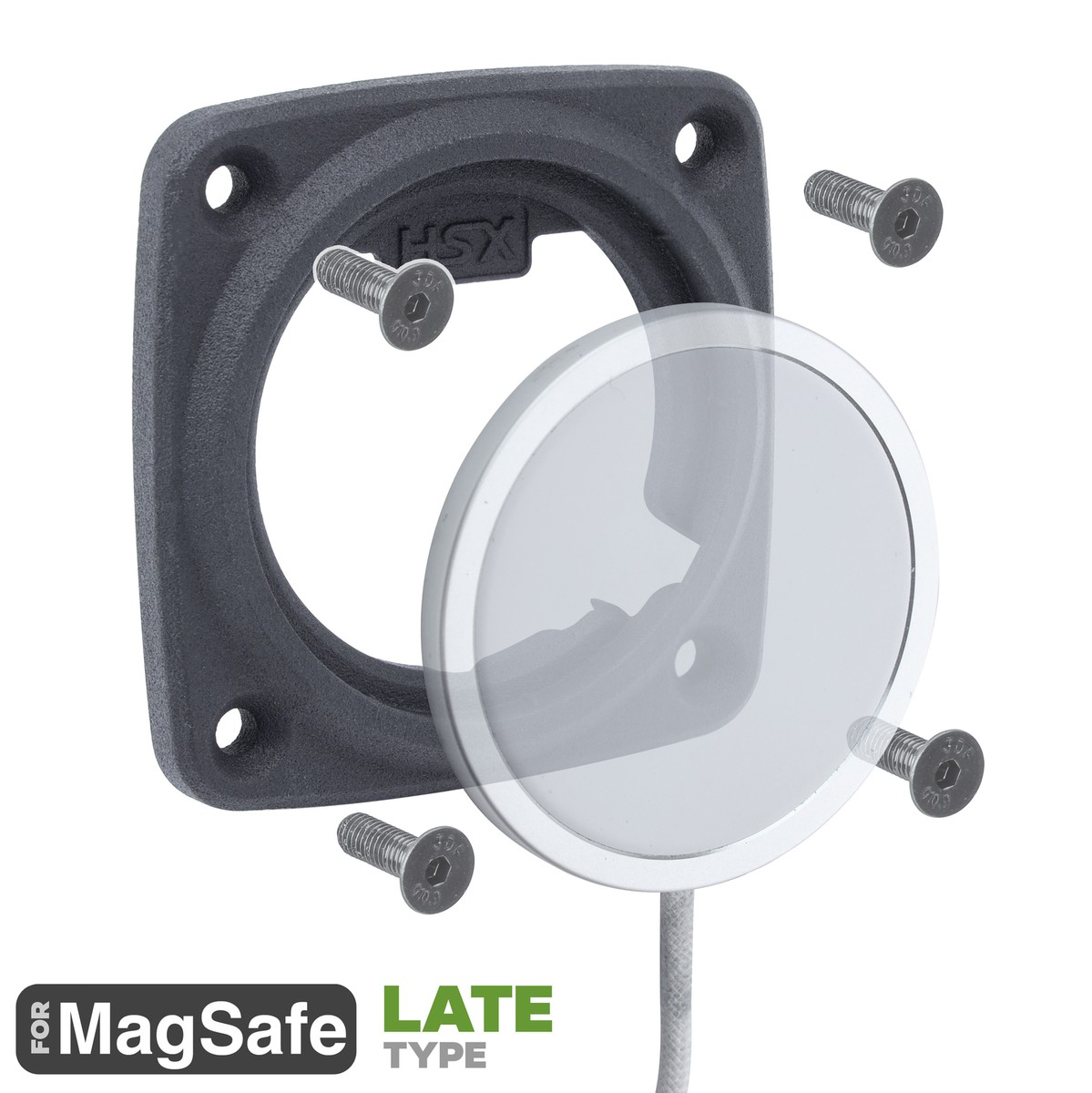 Surface Mount Plinth for Apple MagSafe Wireless Charger iPhone