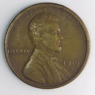 1919-S Lincoln Wheat One Cent 1c XF Z519 | eBay