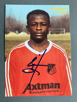 Alexander Opuko VFB Leipzig signed original autograph card 10x15