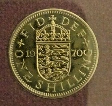Großbritannien one shilling engl. 1970, das letzte geprägte Stück sehr RAR 