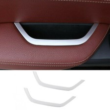 2× Silber ABS Tür Armlehne Aufbewahrungsbox Abdeckung für BMW X3 F25 2011-17 ...