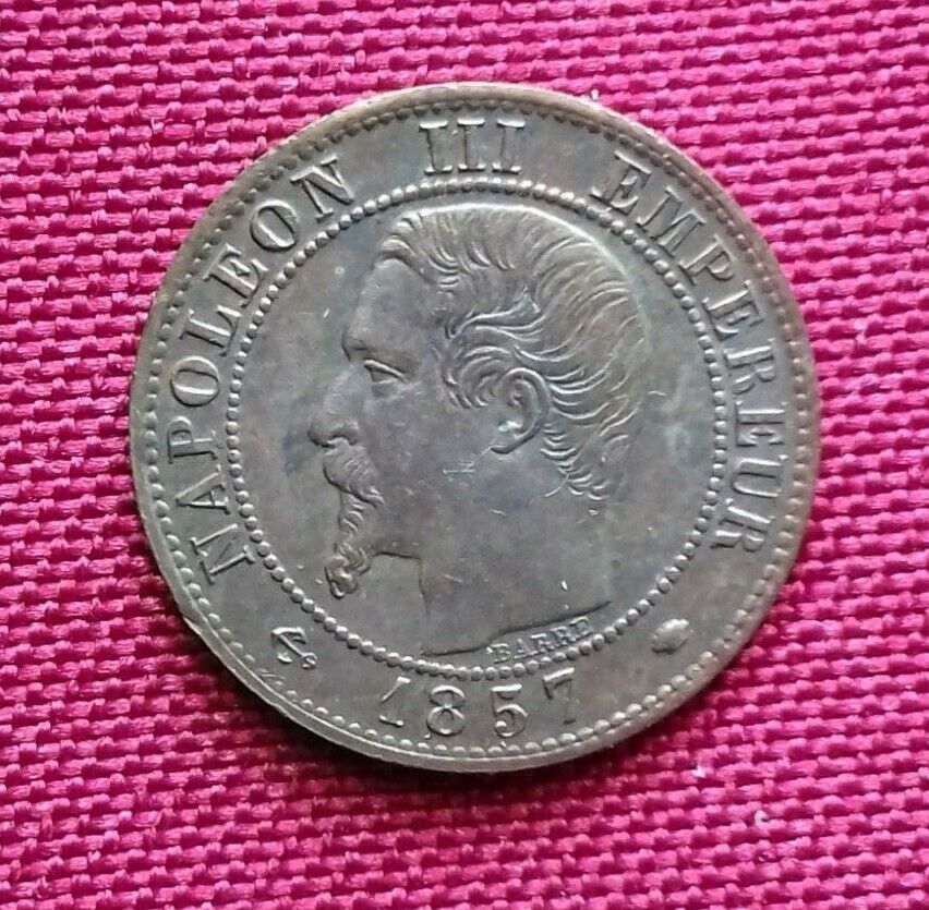 1 ct Napoléon III Tête Nue 1857 MA Goedkoop koopje, goede prijs?