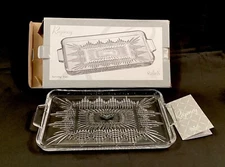Shannon Crystal Regency  Collection Rectangular Glass Tray 11” x 6”