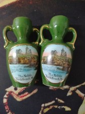 2 Miniature Vintage Millar China Vases Made in Germany The Nubble York Beach, ME