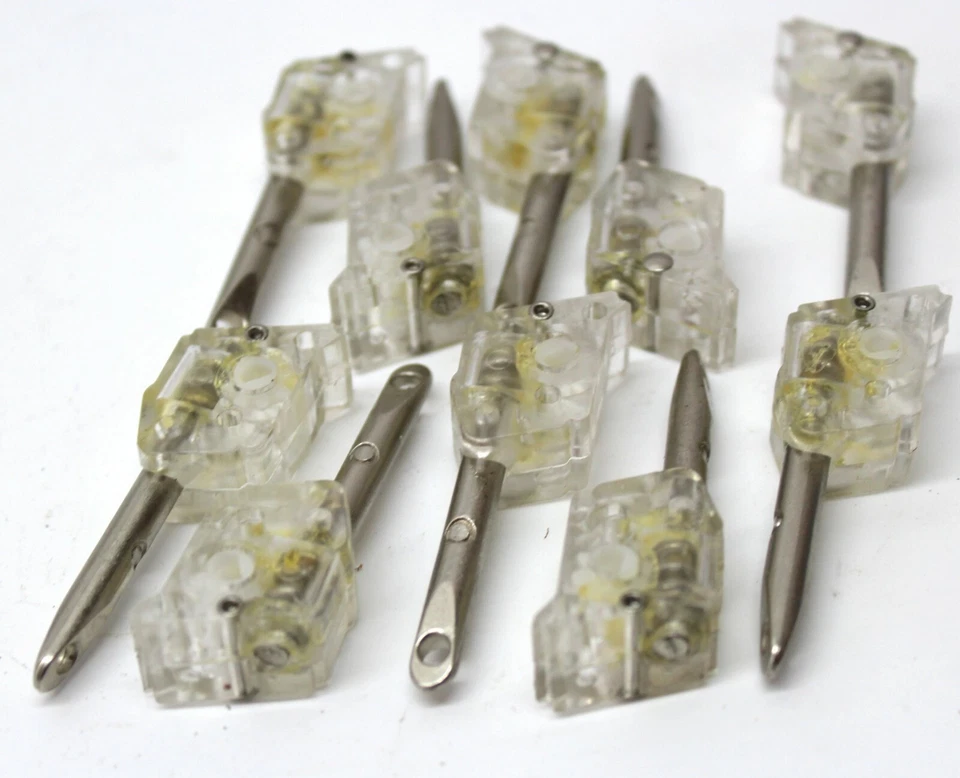 Mini mecanismo de inclinación de repuesto de persiana de 1" varita de metal/inclinador de cable orificio D de 1/8" 10 piezas Foto 2 de 4