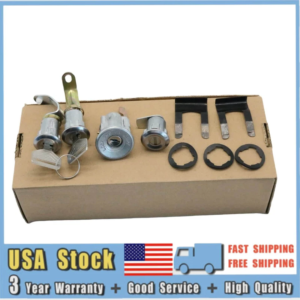 Fits For 1969-1986 Toyota Land Cruiser Ignition Switch & Door Lock Cylinder Set Foto 2 de 4