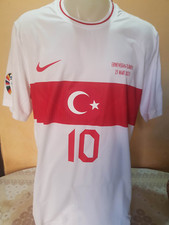 MATCH WORN Turkey 100% Original Official  Jersey Shirt 2023 HAKAN CALHANOGLU N10