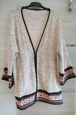 Jacke Bouclé long 3/4 Arm Lagenlook Gr. XL Langarm