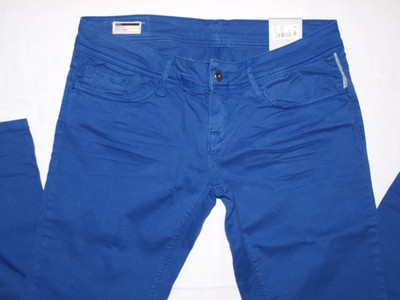 Meltin Pot Damen Hose Niedriger Bund MARCELLE G2311-GT000,Gr.w28/31, Blau (BN83)
