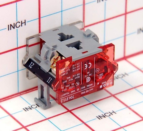 704.911.2 EAO Switching Element SPST-NO 500V 10A Screw Terminal, Gold New - Picture 4 of 5