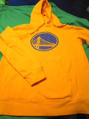 NEW GOLDEN STATE WARRIORS MENS HOODIE HOODED SWEATSHIRT YELLOW