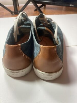 MENS Flag Ltd Nappa Glove shoes sz 8.5m soft leather blue  display picture 2